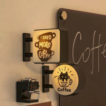 Load image into Gallery viewer, Mini Luminous Lightbox Fridge Magnet Retro Coffee Style Magnetic Home Decoration Creative Home Ornament Gift