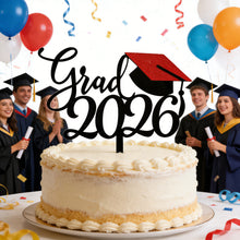 Load image into Gallery viewer, Class Of 2026 Congrats Grad Acrylic Glitter Cake Topper Graduation Party Cake Decoration Graduation Party Supplies