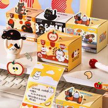 Load image into Gallery viewer, Cartoon Puppy Kitten Pull Out Sticky Notes Full Adhesive Marking Notepad Memo Stickers For Students Stationery Sullpies Gift