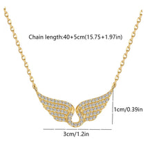 Load image into Gallery viewer, Fashion Angel Wing Pendant Necklace Titanium Steel Clavicle Chain Elegant Jewelry Accessories For Women Daily Wedding Party Decoration