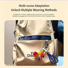 Load image into Gallery viewer, Creative 3D Mini Badminton Keychain Colorful Rainbow Shuttlecock Pendant Keyring Bag Backpack Ornament Pendant Accessories Gift