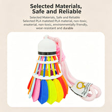 Load image into Gallery viewer, Creative 3D Mini Badminton Keychain Colorful Rainbow Shuttlecock Pendant Keyring Bag Backpack Ornament Pendant Accessories Gift