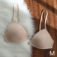 Load image into Gallery viewer, Sexy Thin Seamless Invisible Triangle Cup Bra Women Front Buckle Beauty Back Cross Straps Lingerie Underwear Tops