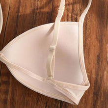 Load image into Gallery viewer, Sexy Thin Seamless Invisible Triangle Cup Bra Women Front Buckle Beauty Back Cross Straps Lingerie Underwear Tops