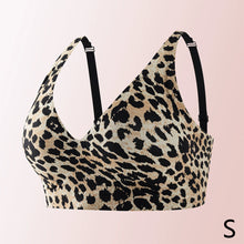 Load image into Gallery viewer, Leopard zebra Print Wireless Bra For Women Jelly Support Gathered Seamless Breathable Comfortable Invisible Daily Underwear