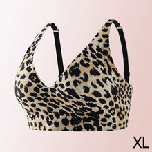 Load image into Gallery viewer, Leopard zebra Print Wireless Bra For Women Jelly Support Gathered Seamless Breathable Comfortable Invisible Daily Underwear