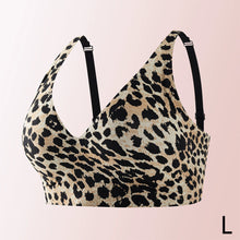 Load image into Gallery viewer, Leopard zebra Print Wireless Bra For Women Jelly Support Gathered Seamless Breathable Comfortable Invisible Daily Underwear