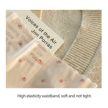 Load image into Gallery viewer, Women Ice Silk Seamless Panties Strawberry Print Mid Waist Underpant Breathable Cotton Crotch Soft Triangle Briefs Summer Underwear