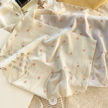 Load image into Gallery viewer, Women Ice Silk Seamless Panties Strawberry Print Mid Waist Underpant Breathable Cotton Crotch Soft Triangle Briefs Summer Underwear