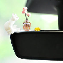 Load image into Gallery viewer, Car Interior Decoration Ornaments Mini Cat Rose Glass Vase Micro Landscape Center Console Decoration for Home Car Decor