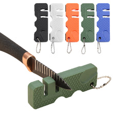 Load image into Gallery viewer, Mini Multipurpose Knife Whetstone Carbide Knife Sharpener Pocket Portable Ceramic Knife Sharpener Diamond Tools Scissor Sharpen Fish