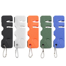 Load image into Gallery viewer, Mini Multipurpose Knife Whetstone Carbide Knife Sharpener Pocket Portable Ceramic Knife Sharpener Diamond Tools Scissor Sharpen Fish