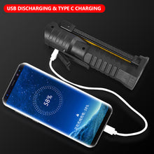 Load image into Gallery viewer, Folding Double COB XPE LED Car Work Light USB Rechargeable Portable Flashlight Magnetic Base Hook Car Repair Inspection Emergency Light