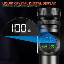 Load image into Gallery viewer, 10000000LM Strong Power Outdoor Zoom Lantern Flashlights USB Rechargeable Magnetic Tactical Torch With COB Side Light Camping Fishing Flashlight