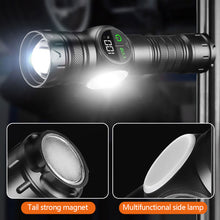 Load image into Gallery viewer, 10000000LM Strong Power Outdoor Zoom Lantern Flashlights USB Rechargeable Magnetic Tactical Torch With COB Side Light Camping Fishing Flashlight