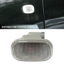 Load image into Gallery viewer, 1pc Fender Side Marker Light Clear Lens Turn Signal Lamp Direct Replacement Amber Bulb Plug & Play for For Toyota Corolla Vios Axp4 Scp4 Vios / Soluna
