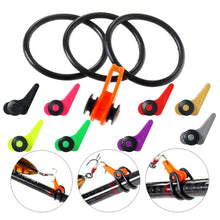 Load image into Gallery viewer, 10PCS Hook Keeper for Fishing Rod with Silicone Ring Plastic Lure Hook Fixer Portable Fishing Accessory