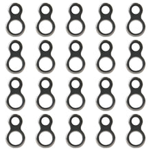Load image into Gallery viewer, 20PCS 2-Hole Stainless Steel Lure Connector Seamless Offshore Fishing Connector for Slow Pitch Jigging Smooth Non-Abrasive Anti-Tangle Fishing Tackle Accessory