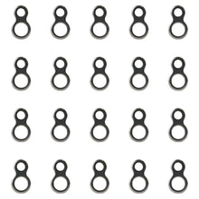 Load image into Gallery viewer, 20PCS 2-Hole Stainless Steel Lure Connector Seamless Offshore Fishing Connector for Slow Pitch Jigging Smooth Non-Abrasive Anti-Tangle Fishing Tackle Accessory