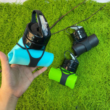 Load image into Gallery viewer, 600ML Portable Collapsible Silicone Bottle with Straw and Handle For Outdoor Hiking Cycling Camping