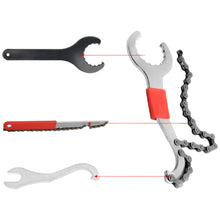 Load image into Gallery viewer, 3-in-1 Bicycle Integrated Bottom Bracket Wrench Cassette Lockring Fixing Wrench Derailleur Hanger Alignment Wrench Bicycle Repair Tools