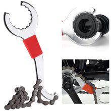 Load image into Gallery viewer, 3-in-1 Bicycle Integrated Bottom Bracket Wrench Cassette Lockring Fixing Wrench Derailleur Hanger Alignment Wrench Bicycle Repair Tools