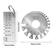 Load image into Gallery viewer, Weld Inspection Gauge High Precision Thickness Gauge Stainless Steel Welding Gauge Factory and Industrial Inspection Tool