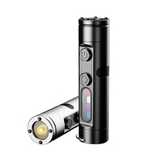 Load image into Gallery viewer, Mini Pocket Hiking Camping Strong Light Mini LED Flashlight Magnetic Keychain Lamp Waterproof Type-C Charging Cap Clip Lamp