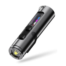 Load image into Gallery viewer, Mini Pocket Hiking Camping Strong Light Mini LED Flashlight Magnetic Keychain Lamp Waterproof Type-C Charging Cap Clip Lamp