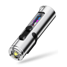 Load image into Gallery viewer, Mini Pocket Hiking Camping Strong Light Mini LED Flashlight Magnetic Keychain Lamp Waterproof Type-C Charging Cap Clip Lamp