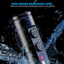 Load image into Gallery viewer, Mini Pocket Hiking Camping Strong Light Mini LED Flashlight Magnetic Keychain Lamp Waterproof Type-C Charging Cap Clip Lamp