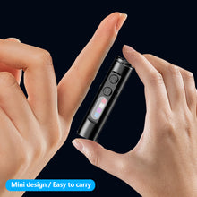 Load image into Gallery viewer, Mini Pocket Hiking Camping Strong Light Mini LED Flashlight Magnetic Keychain Lamp Waterproof Type-C Charging Cap Clip Lamp
