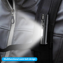 Load image into Gallery viewer, Mini Pocket Hiking Camping Strong Light Mini LED Flashlight Magnetic Keychain Lamp Waterproof Type-C Charging Cap Clip Lamp
