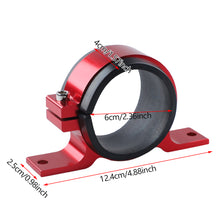 Load image into Gallery viewer, Aluminum Universal Car Fuel Filter Mounting Bracket Oil Gas Fuel Pump Clamp Holder Universal Single Filter Clamp Cradle 60mm