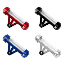 Load image into Gallery viewer, Universal Waterproof Alloy Motorcycle Scooter Tube Tax Disc Cylindrical Holder Frame General Motorbike Label Tax Single Pipe 115mm