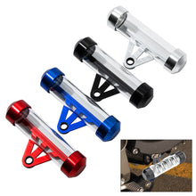Load image into Gallery viewer, Universal Waterproof Alloy Motorcycle Scooter Tube Tax Disc Cylindrical Holder Frame General Motorbike Label Tax Single Pipe 115mm