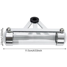 Load image into Gallery viewer, Universal Waterproof Alloy Motorcycle Scooter Tube Tax Disc Cylindrical Holder Frame General Motorbike Label Tax Single Pipe 115mm