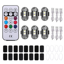 Load image into Gallery viewer, Wireless Remote Control Motorcycle LED Strobe Light Flash Anti-collision Warning Lamp Waterproof For Car Electric Vehicle Bicycle