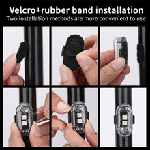 Load image into Gallery viewer, Wireless Remote Control Motorcycle LED Strobe Light Flash Anti-collision Warning Lamp Waterproof For Car Electric Vehicle Bicycle