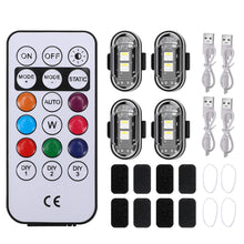 Load image into Gallery viewer, Wireless Remote Control Motorcycle LED Strobe Light Flash Anti-collision Warning Lamp Waterproof For Car Electric Vehicle Bicycle