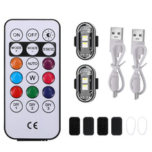Load image into Gallery viewer, Wireless Remote Control Motorcycle LED Strobe Light Flash Anti-collision Warning Lamp Waterproof For Car Electric Vehicle Bicycle