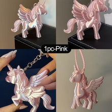 Load image into Gallery viewer, Cute 3D Printed Unicorn Keychain Bag Charm Lightweight Pendant for Purse Backpack Decoration Key Ring Accessory