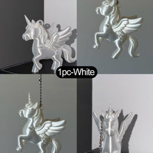 Load image into Gallery viewer, Cute 3D Printed Unicorn Keychain Bag Charm Lightweight Pendant for Purse Backpack Decoration Key Ring Accessory