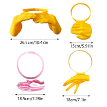 Load image into Gallery viewer, 3D Printed Funny Palm Sized Sun Hat Hands Free Adjustable Summer Novelty Cap Creative Gag Gift for Beach Party & Outdoor Travel