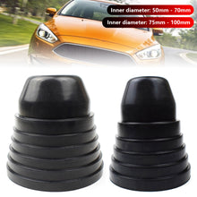 Load image into Gallery viewer, 75mm - 100m Car LED Headlight Rubber Dust Cover Universal Adjustable Rubber Waterproof Dustproof Headlamp Cover Seal Dust Cap