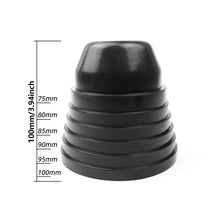 Load image into Gallery viewer, 75mm - 100m Car LED Headlight Rubber Dust Cover Universal Adjustable Rubber Waterproof Dustproof Headlamp Cover Seal Dust Cap