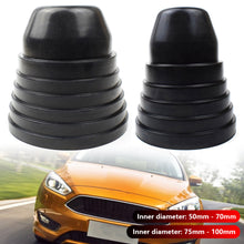 Load image into Gallery viewer, 75mm - 100m Car LED Headlight Rubber Dust Cover Universal Adjustable Rubber Waterproof Dustproof Headlamp Cover Seal Dust Cap