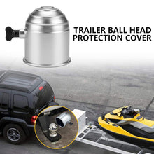 Load image into Gallery viewer, 50mm Car Trailer Tow Bar Ball Cover Cap Lockable Key Towing Hitch Trailer Protector Cap Plastic Truck Car Prevent Loose Fall