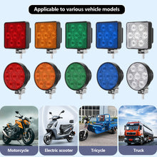 Load image into Gallery viewer, 7LED Work Light 12V-80V Strobe Warning Lamp with Flood Beam Waterproof Reverse Backup Tail Light for Truck Off-Road Excavator Tractor