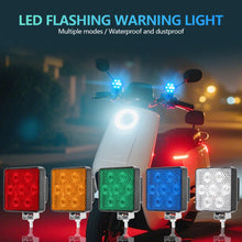 Load image into Gallery viewer, 7LED Work Light 12V-80V Strobe Warning Lamp with Flood Beam Waterproof Reverse Backup Tail Light for Truck Off-Road Excavator Tractor